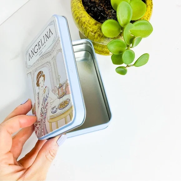 ANGELINA PARIS Art Deco Biscuit Tin Roaring 20s French Vintage Decor Collectible - Picture 5 of 7